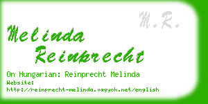 melinda reinprecht business card